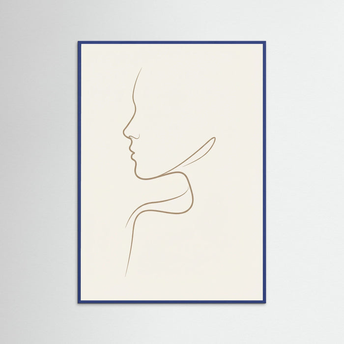 Blue Wood Graceful Silhouette