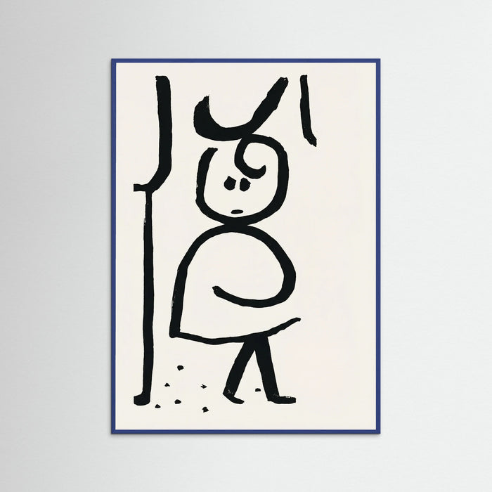 Blue Wood Graphic Contemplation
