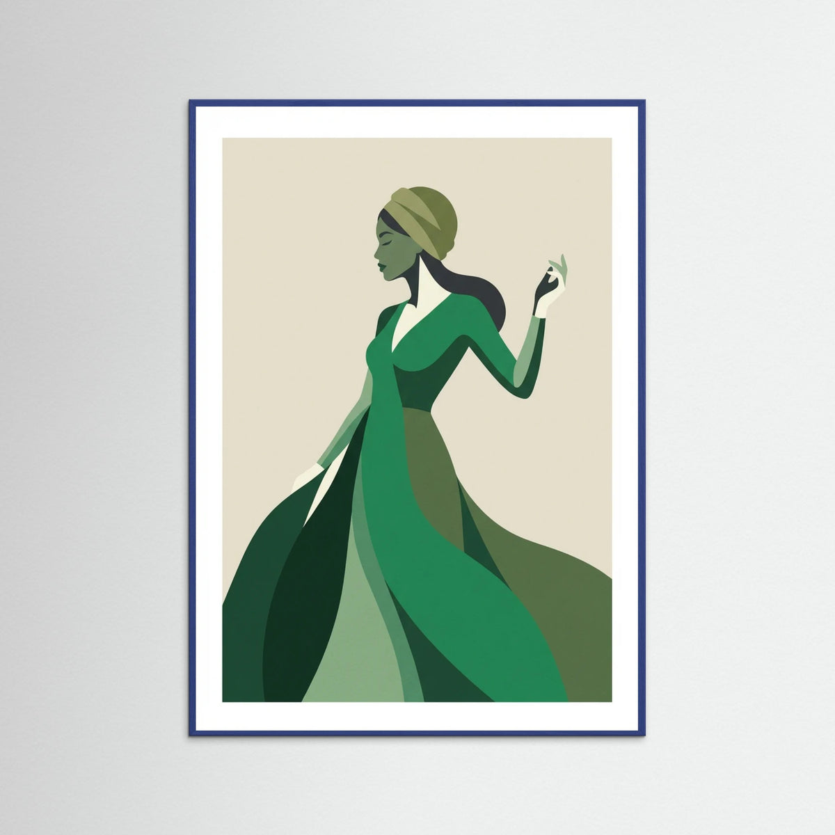 Blue Wood Green Coat Grace