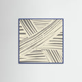 Blue Wood Grey diagonal stripe pattern Poster
