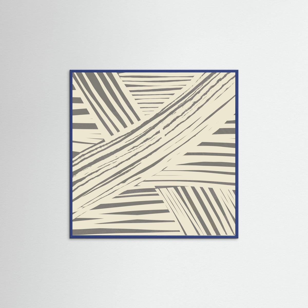 Blue Wood Grey diagonal stripe pattern Poster
