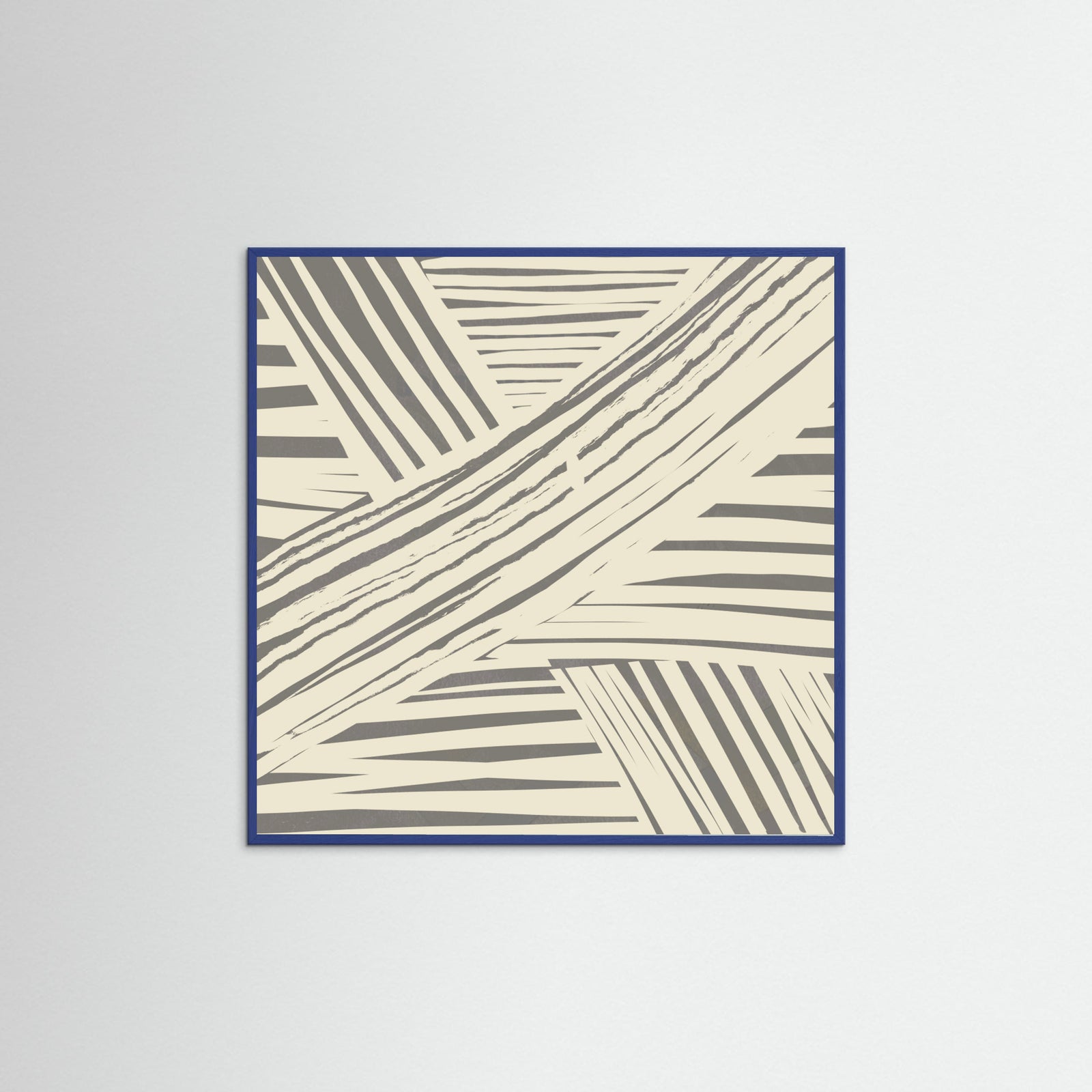 Blue Wood Grey diagonal stripe pattern Poster