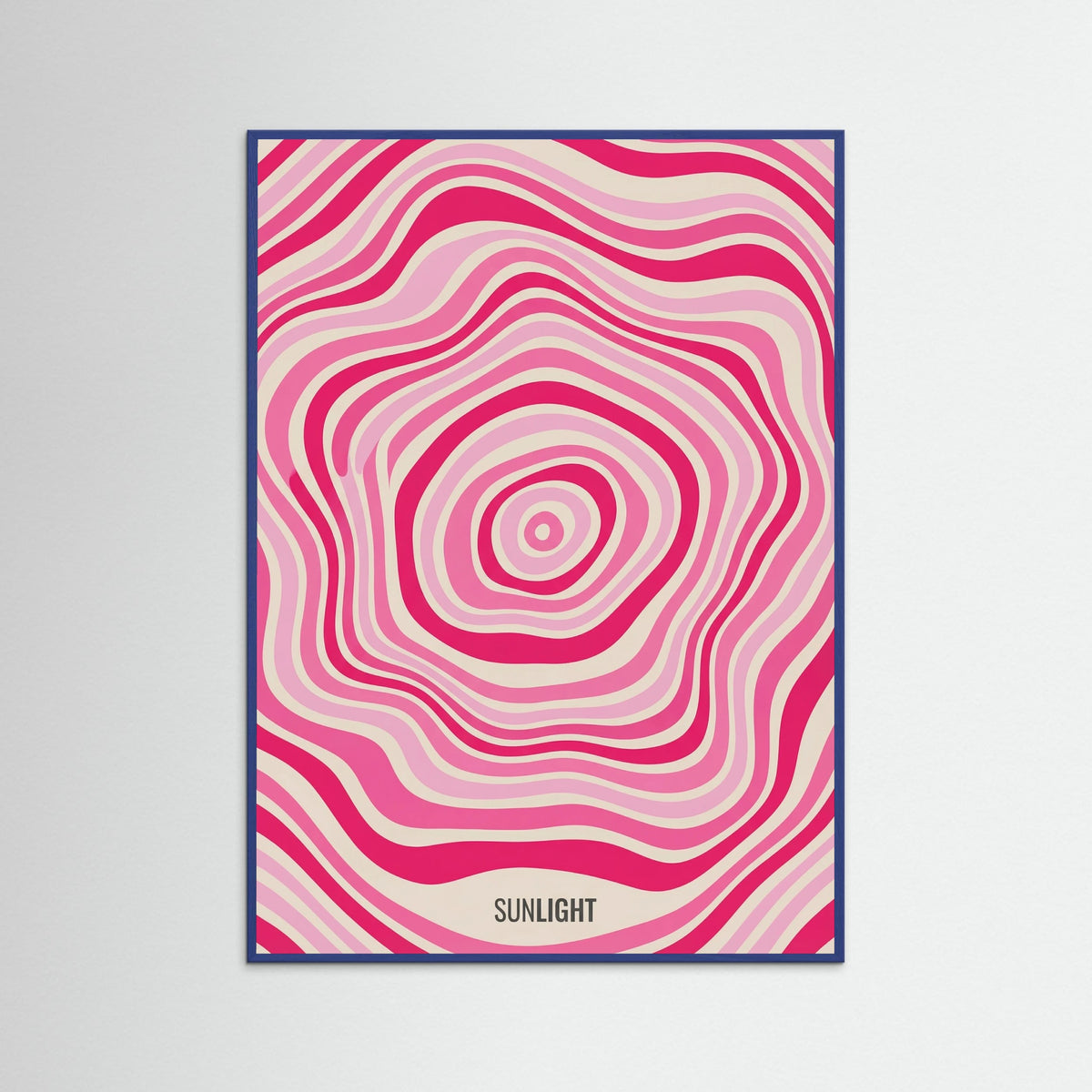 Blue Wood Groovy Flow