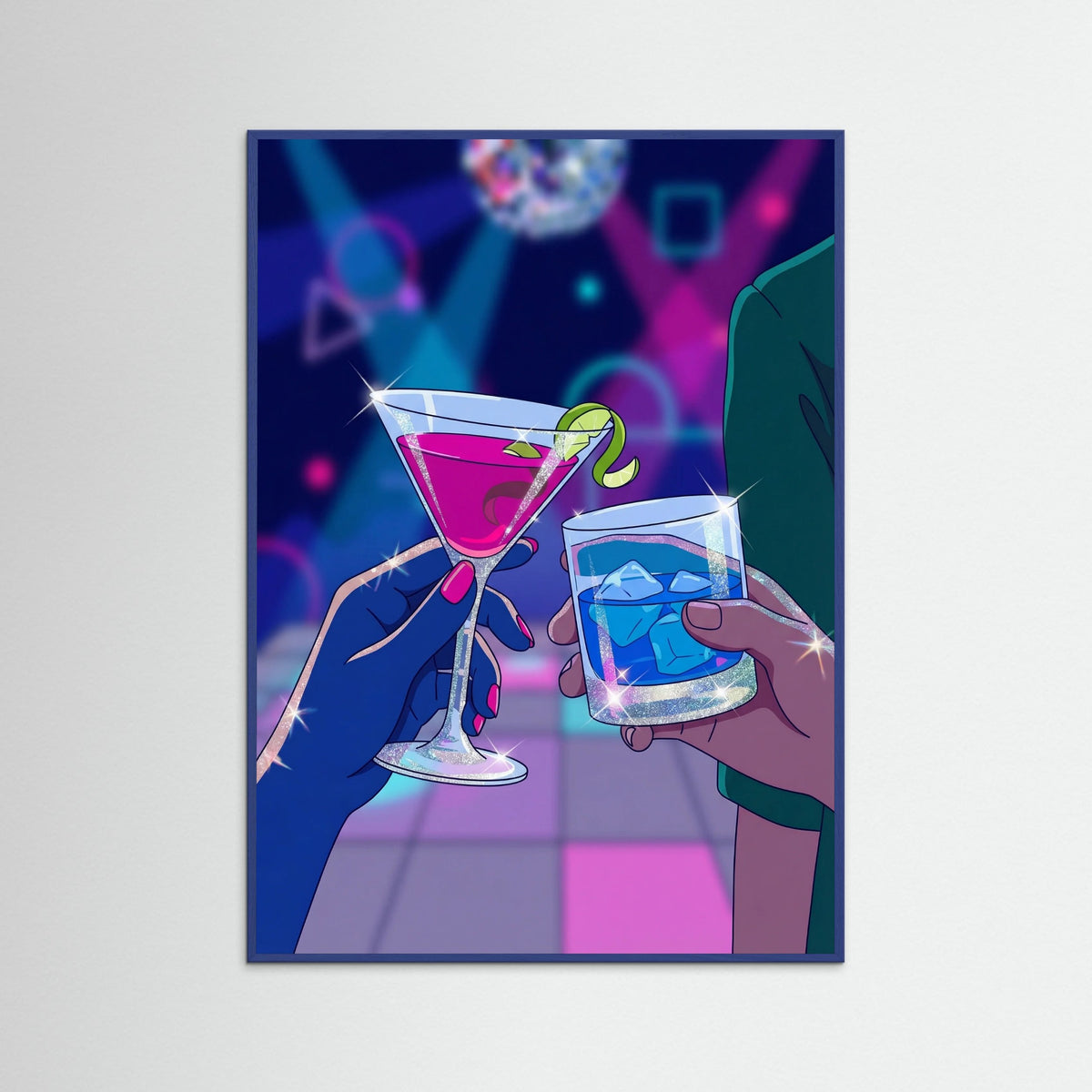 Blue Wood Groovy Nights