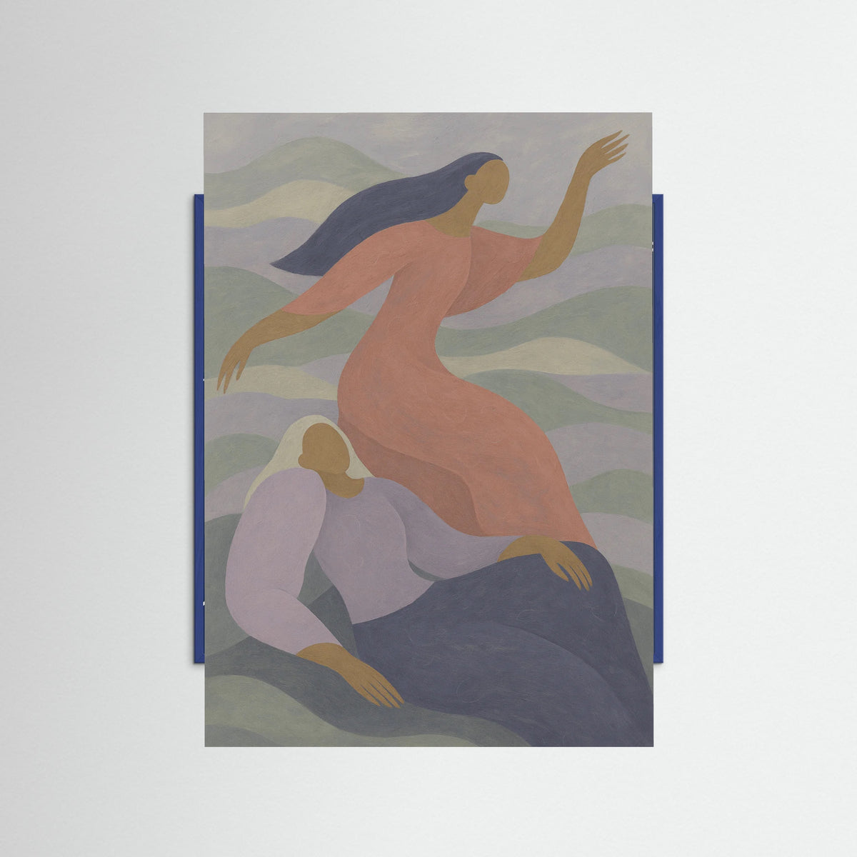 Blue Wood Harmony in Motion