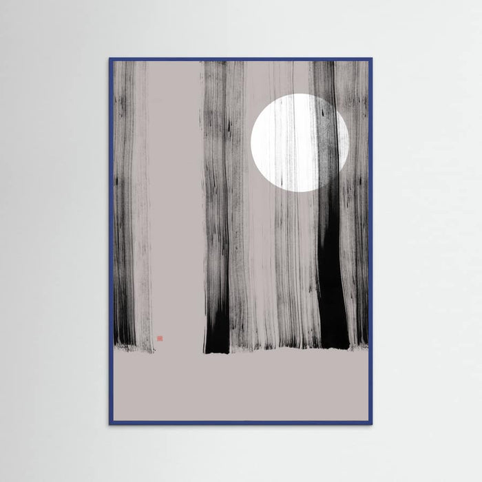 Hidden Moon N°1 | Behind the Trees Poster – plakat og kunsttryk