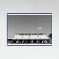 Blue Wood Horse Motel Poster