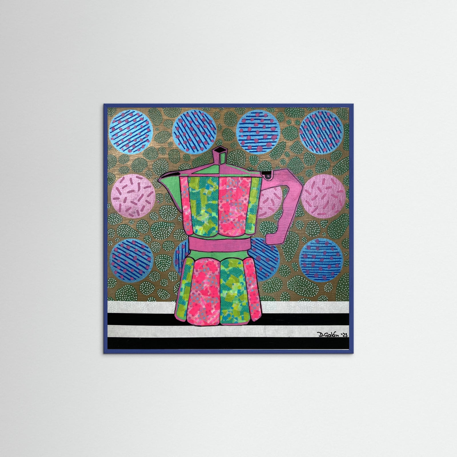 Blue Wood Iced Latte Poster