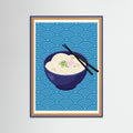 Blue Wood Iconic Ramen Poster