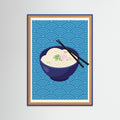 Blue Wood Iconic Ramen Poster