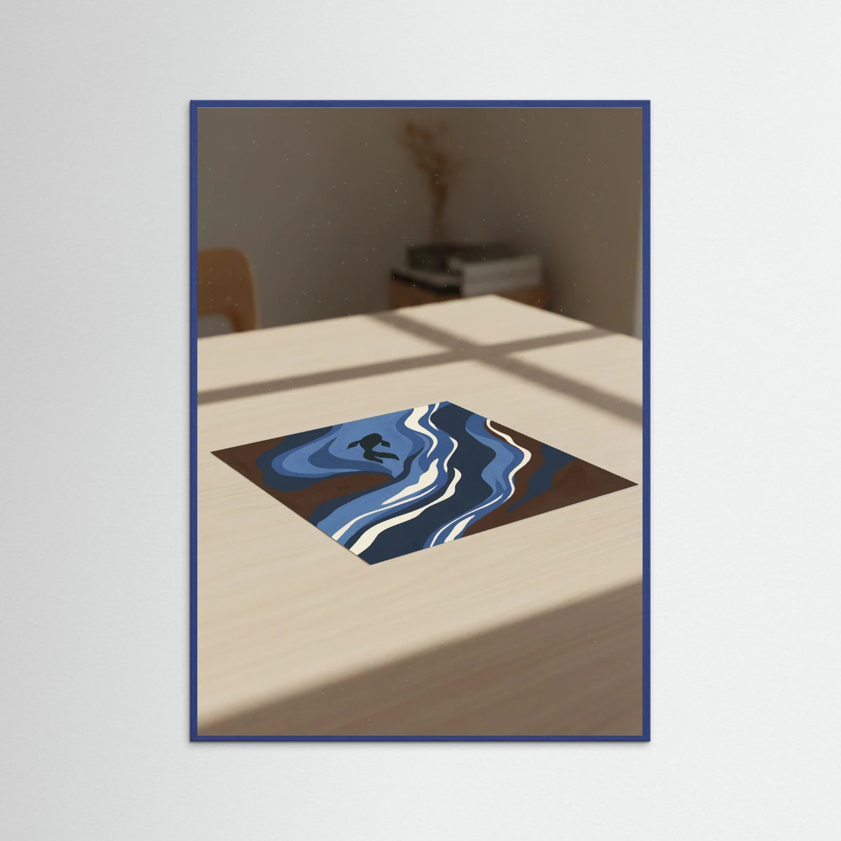 Blue Wood Indigo Bloom Brown