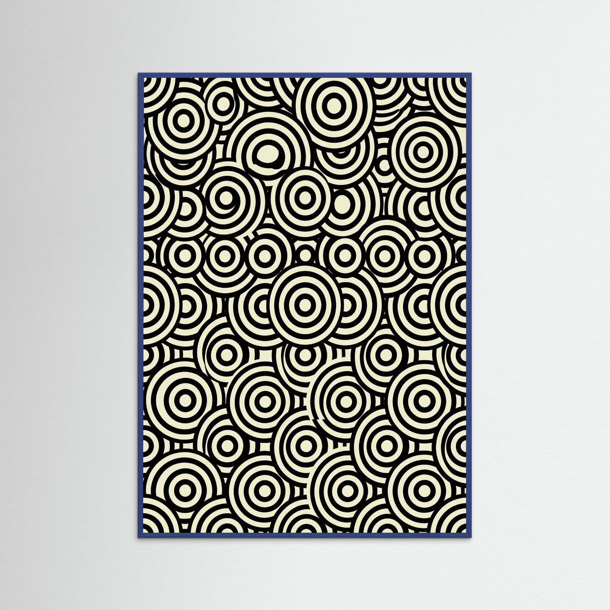 Blue Wood Infinite Dots Black