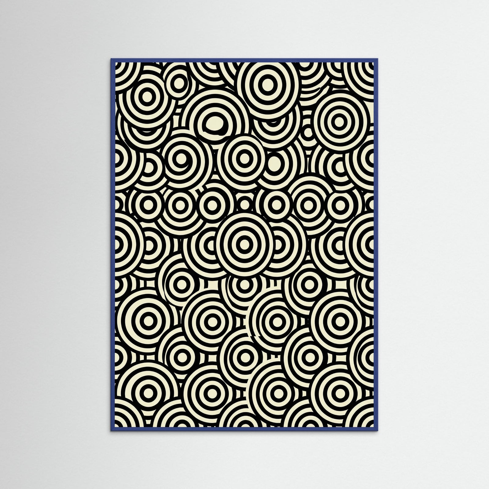 Blue Wood Infinite Dots Black