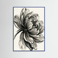 Blue Wood Ink Bouquet Black
