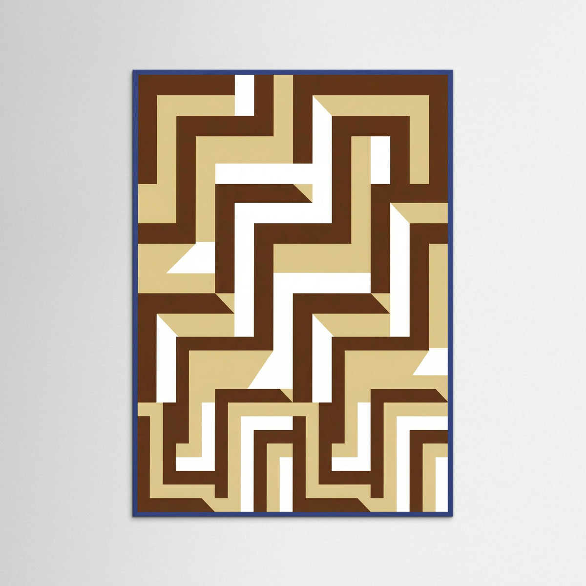 Blue Wood Interlocked Grid