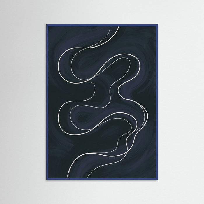 Blue Wood Intertwined Forms