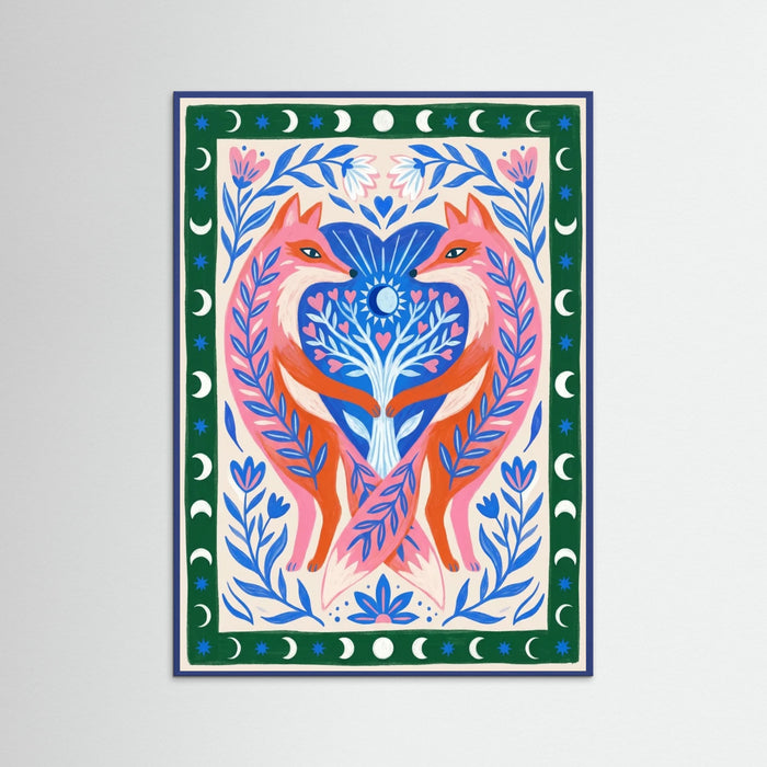 Blue Wood Intertwined Spirit