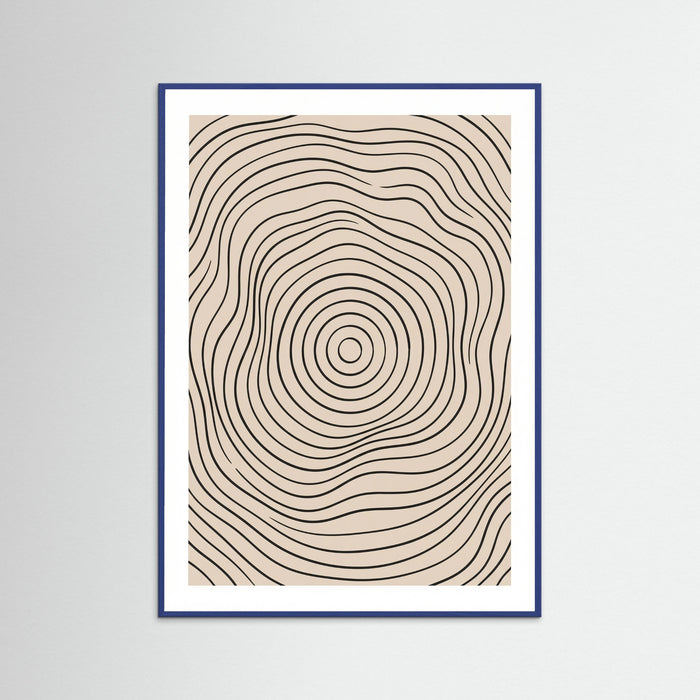 Blue Wood Interwoven Serenity