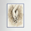 Blue Wood Intimate Embrace