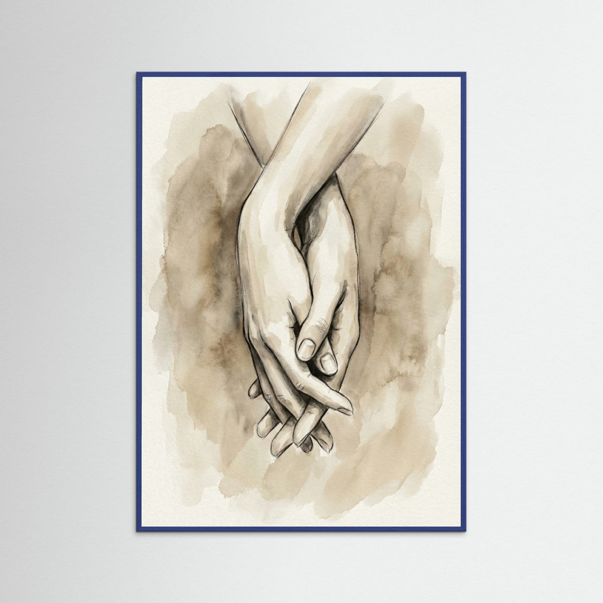 Blue Wood Intimate Embrace