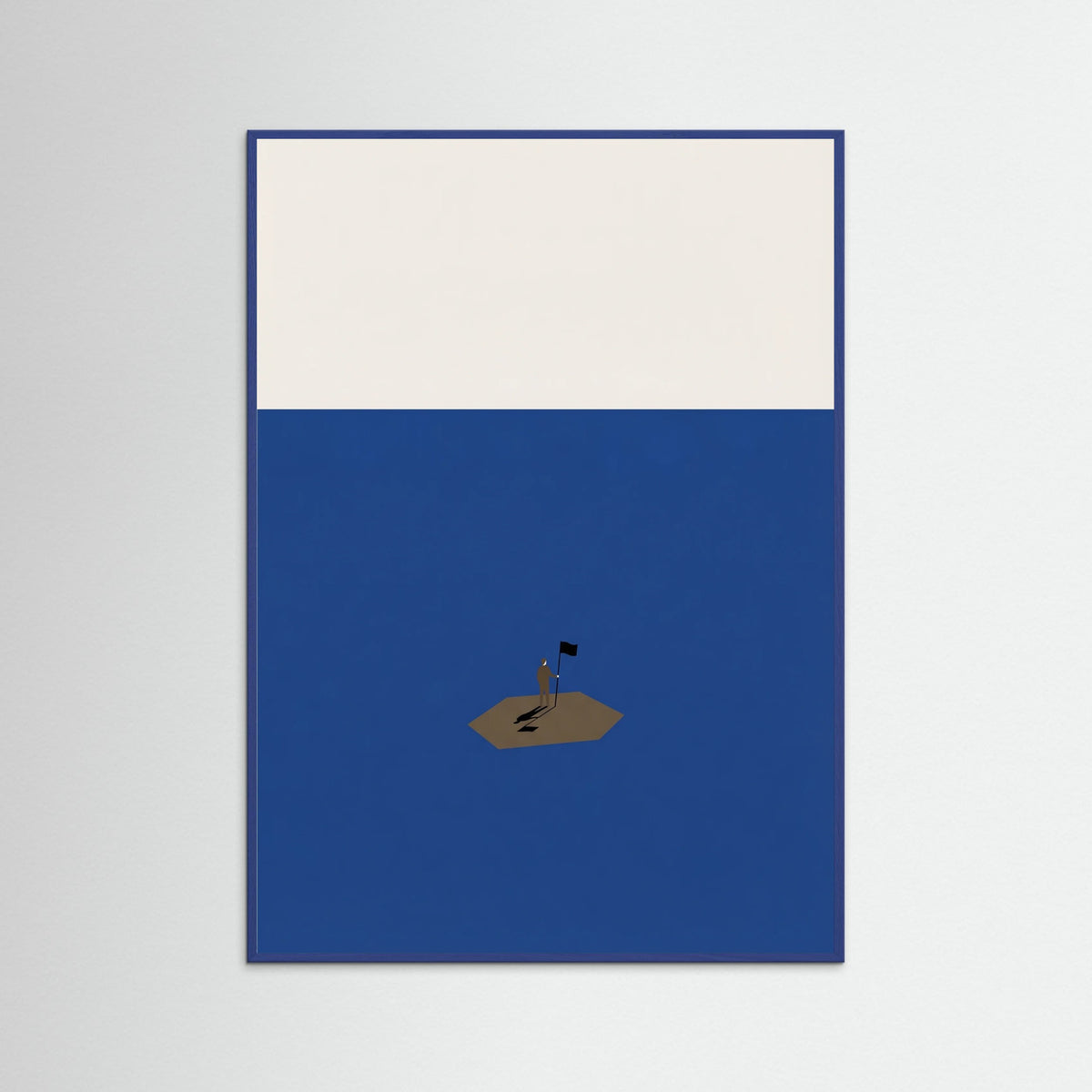 Blue Wood Isolated Ascent