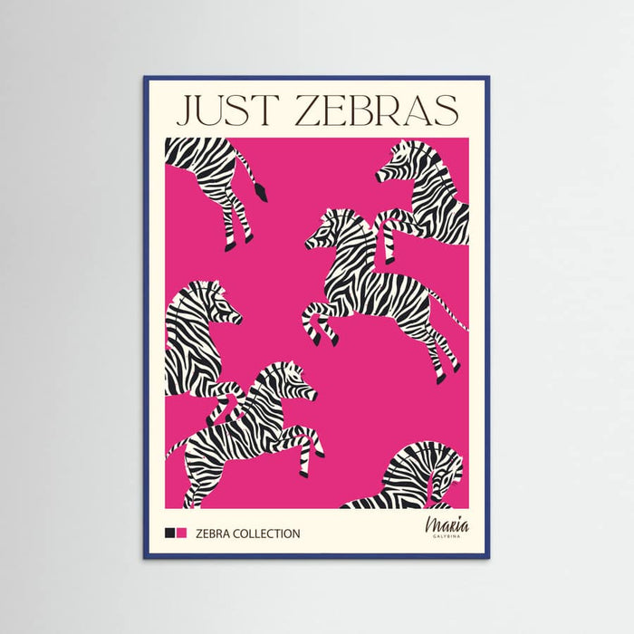 JUST ZEBRAS. Zebra Collection Poster – poster and art print