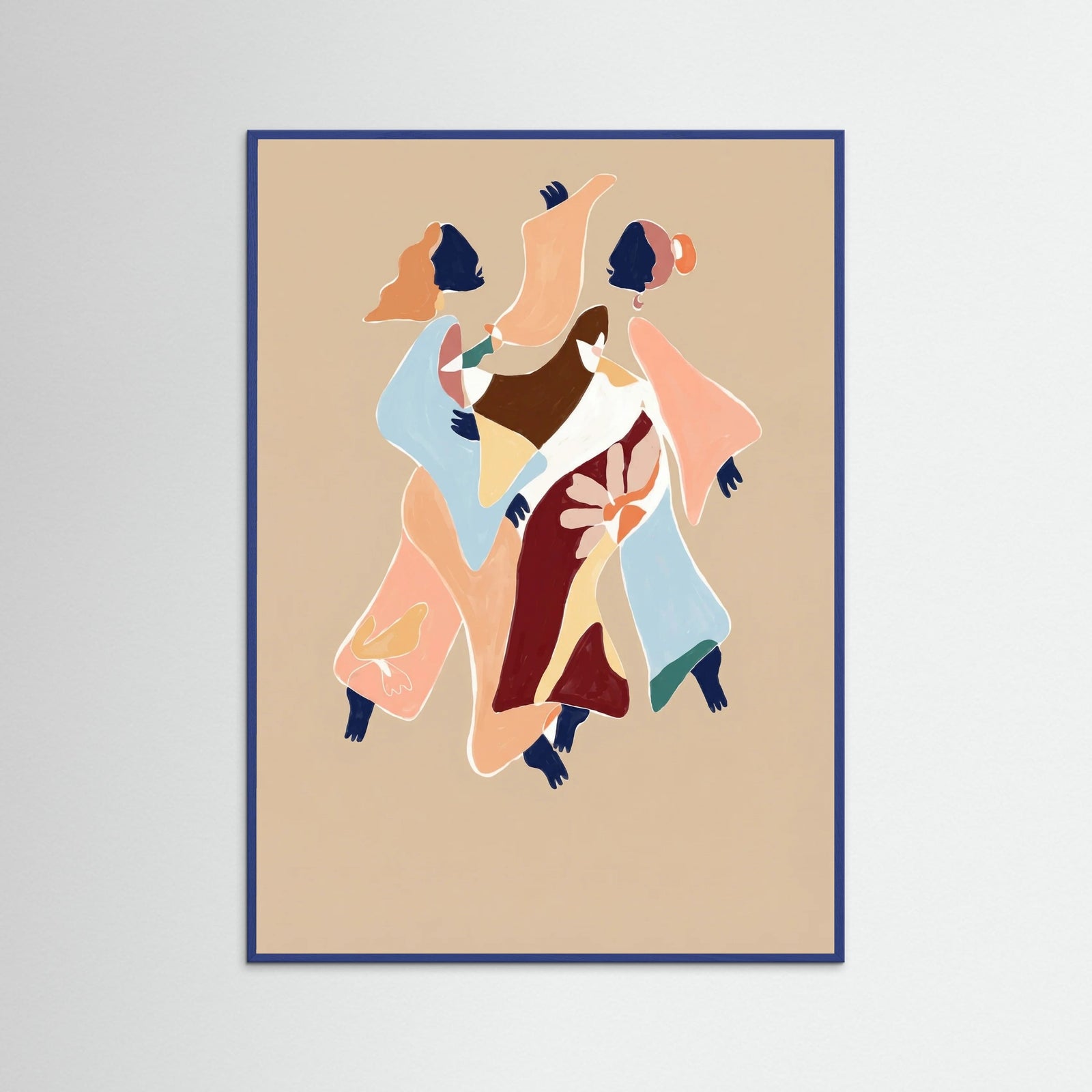Blue Wood Joyful Embrace