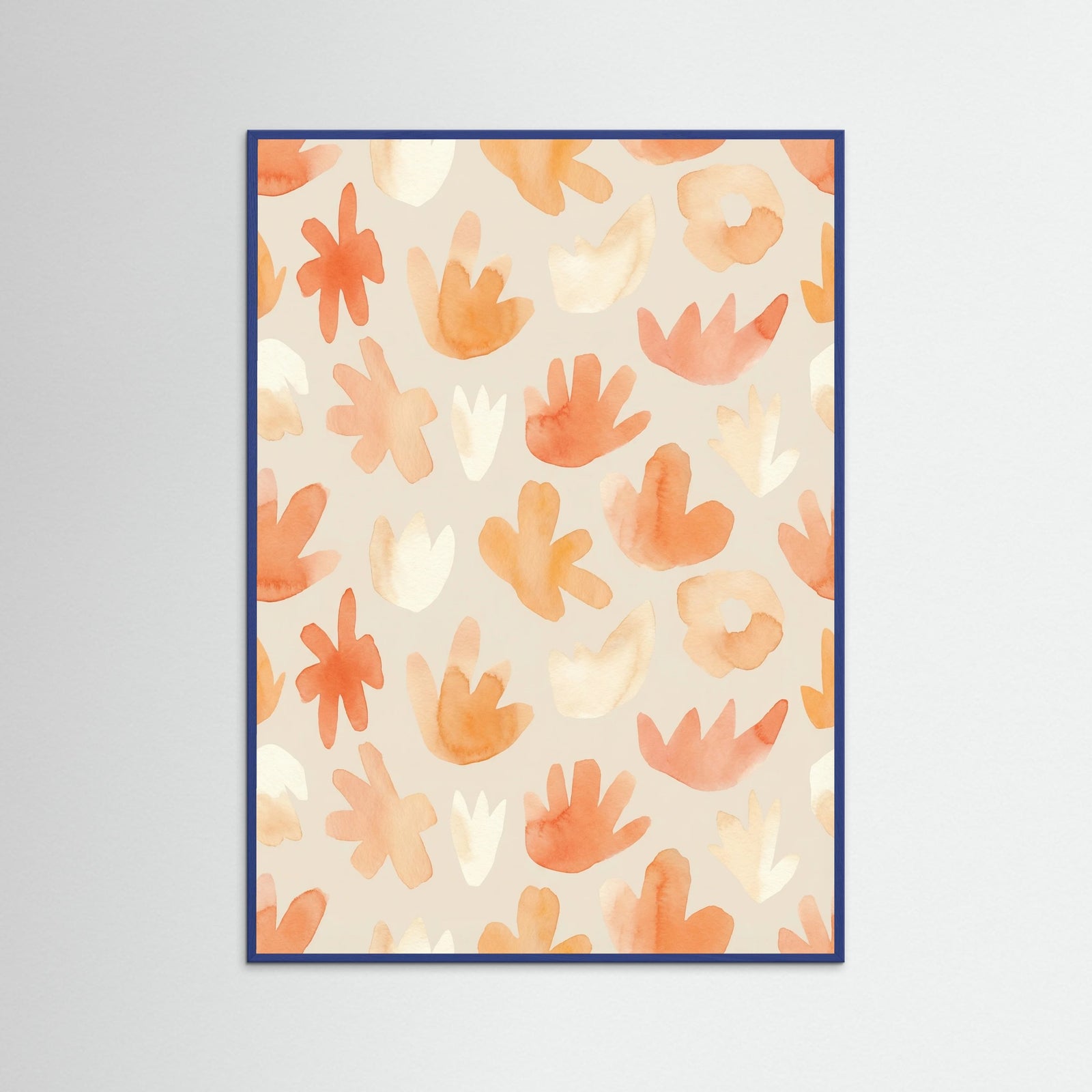 Blue Wood Joyful Floral Cuts