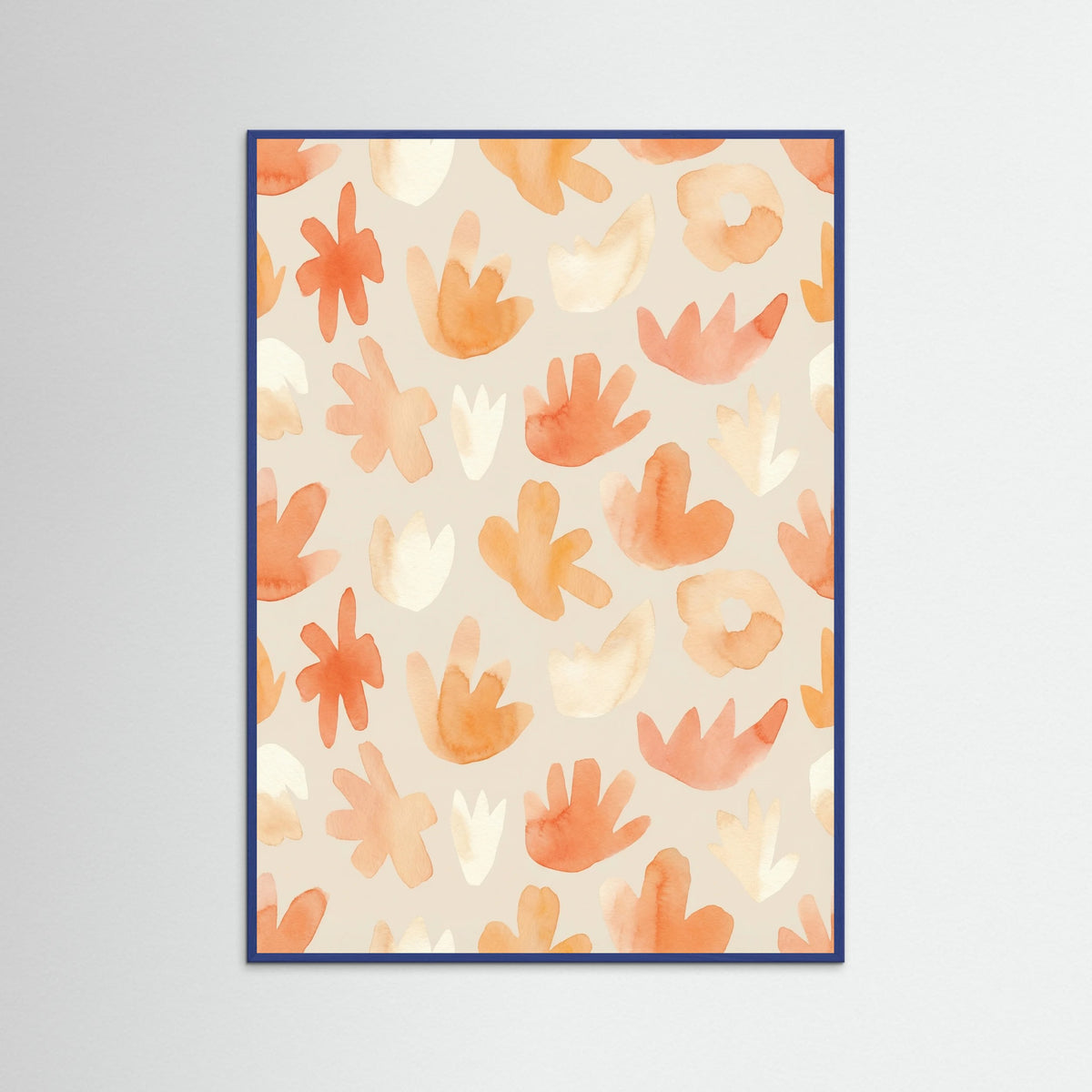 Blue Wood Joyful Floral Cuts