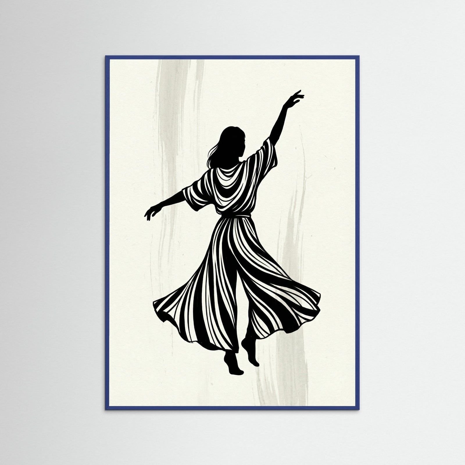 Blue Wood Joyful Leap