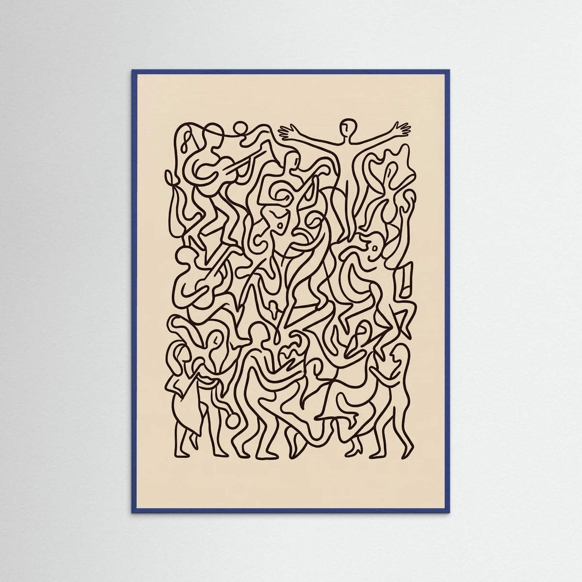 Blue Wood Joyful Lines