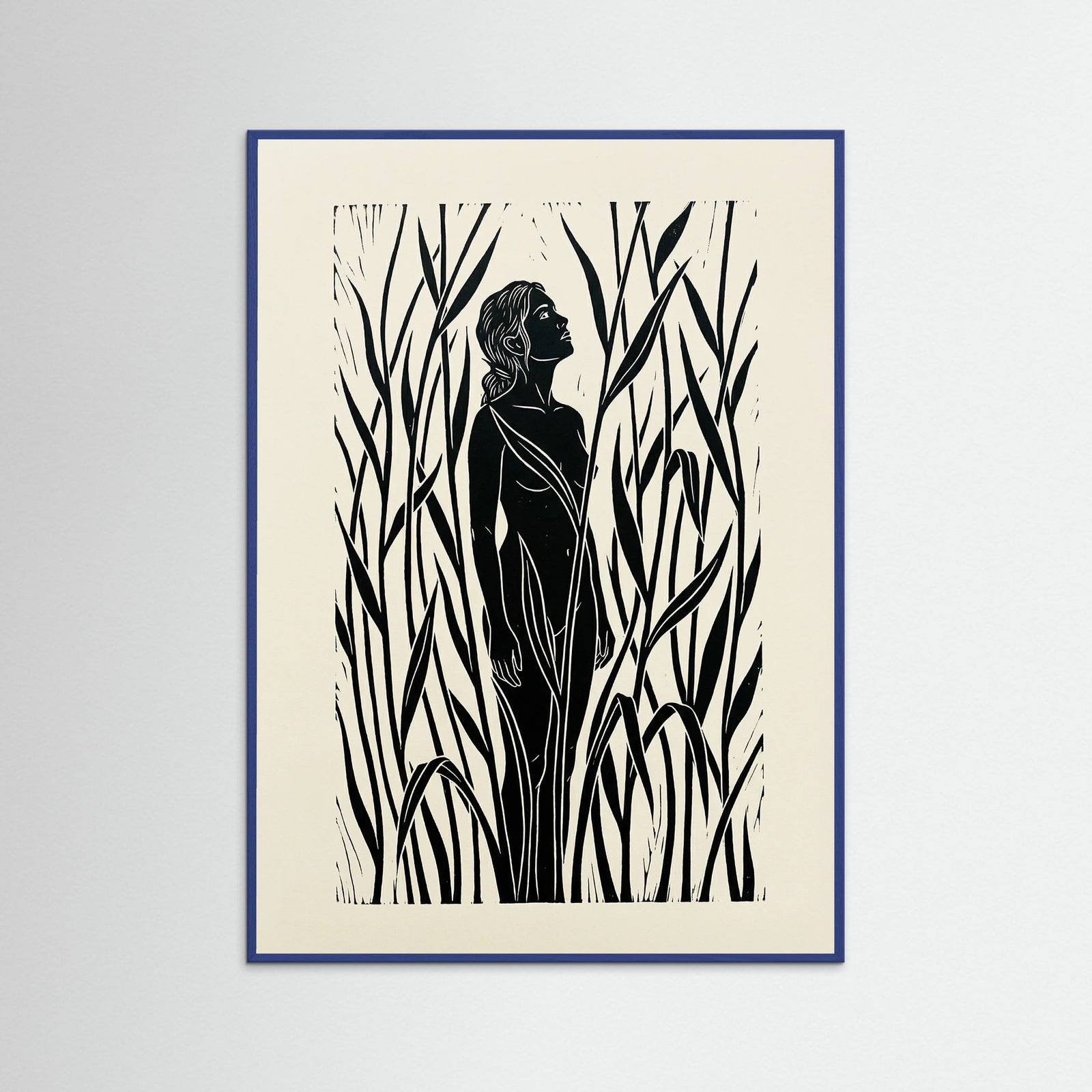 Blue Wood Jungle Embrace