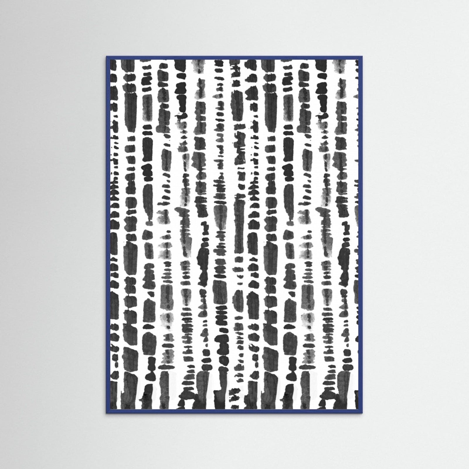Blue Wood LINEAR Poster