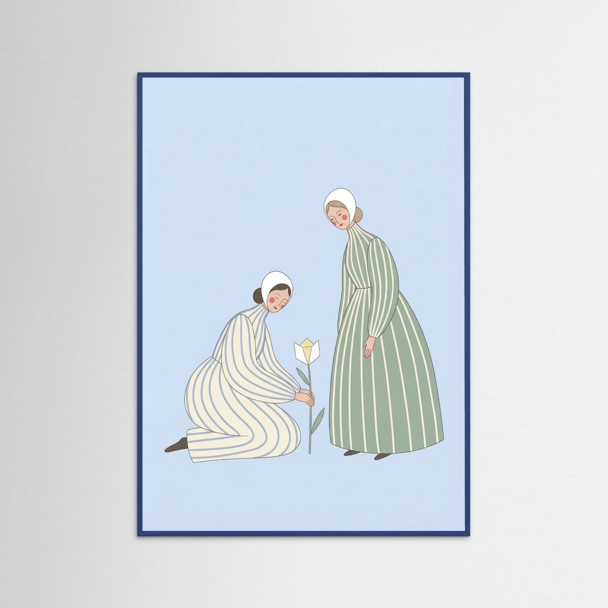 Blue Wood Lavender Garment Woman