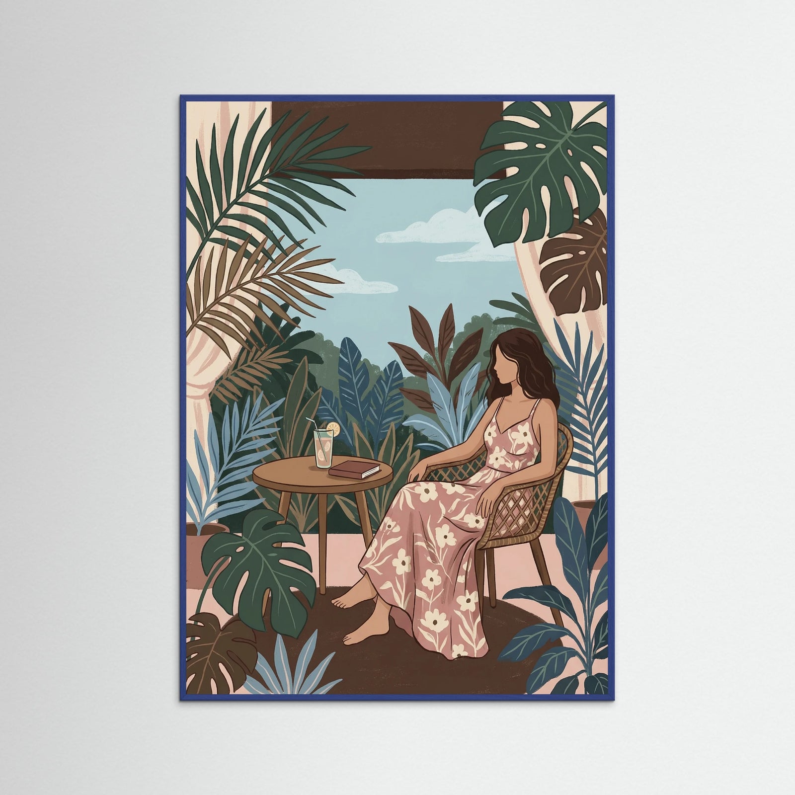 Blue Wood Leisurely Tropical Brunch