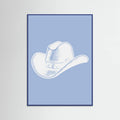 Light Blue Cowboy Hat Poster – plakat og kunsttryk