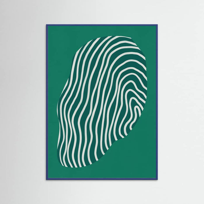 Line art confined in space-green Poster – poster and art print