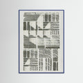 Blue Wood Linear Echoes 2 Poster