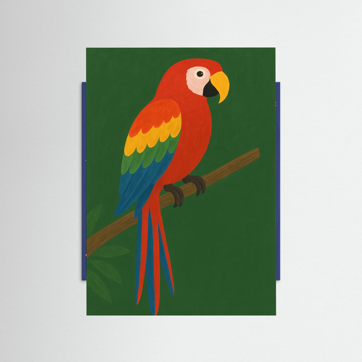 Blue Wood Lively Parrot