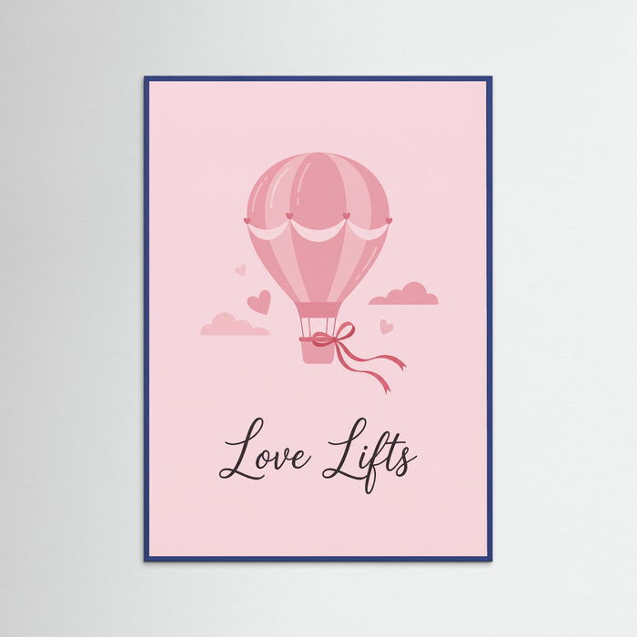 Blue Wood Love Ace Card