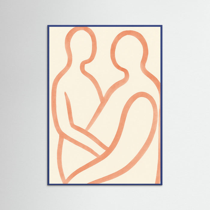 Blue Wood Lovers Embrace