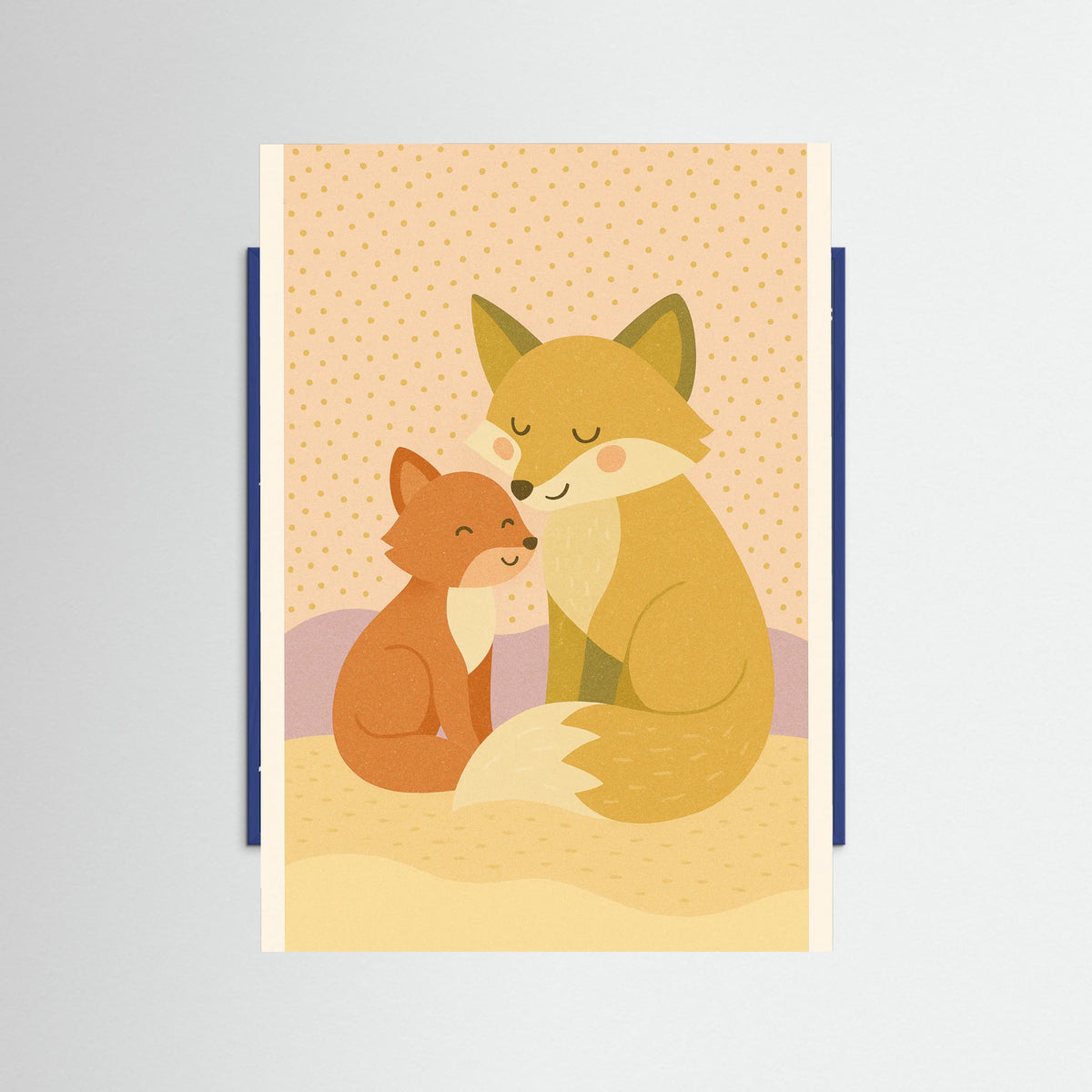 Blue Wood Loving Silhouette