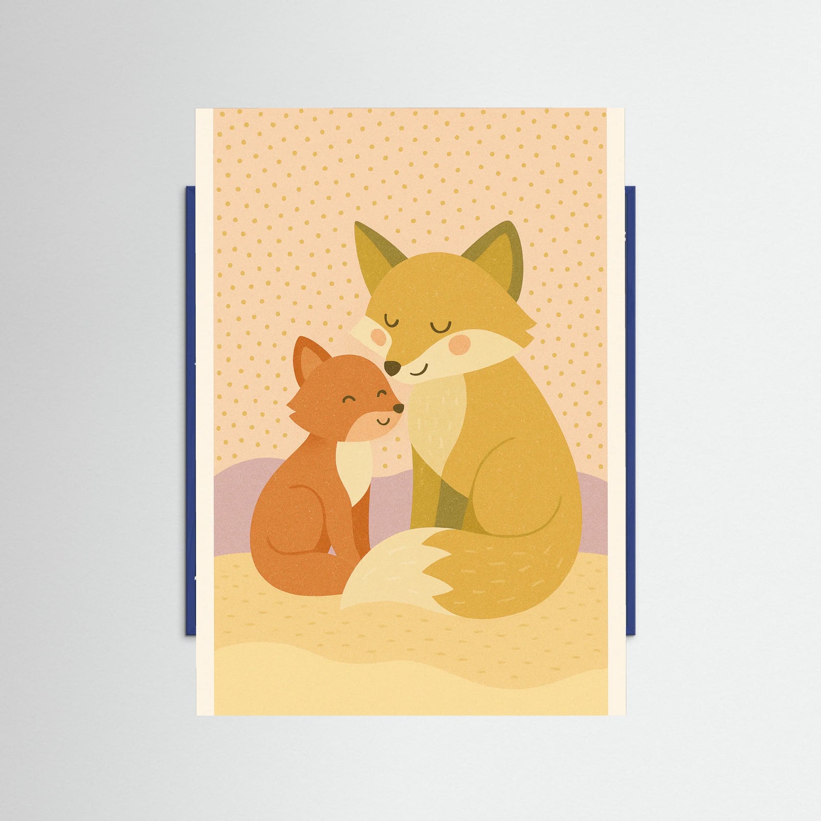 Blue Wood Loving Silhouette