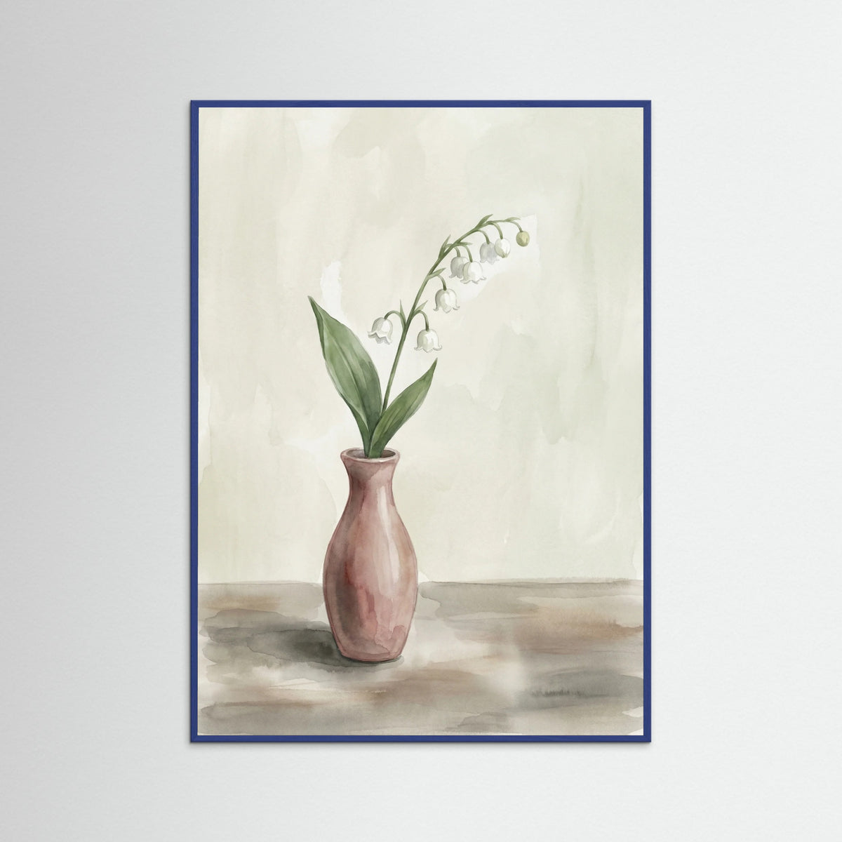 Blue Wood Lucky Clover Still Life