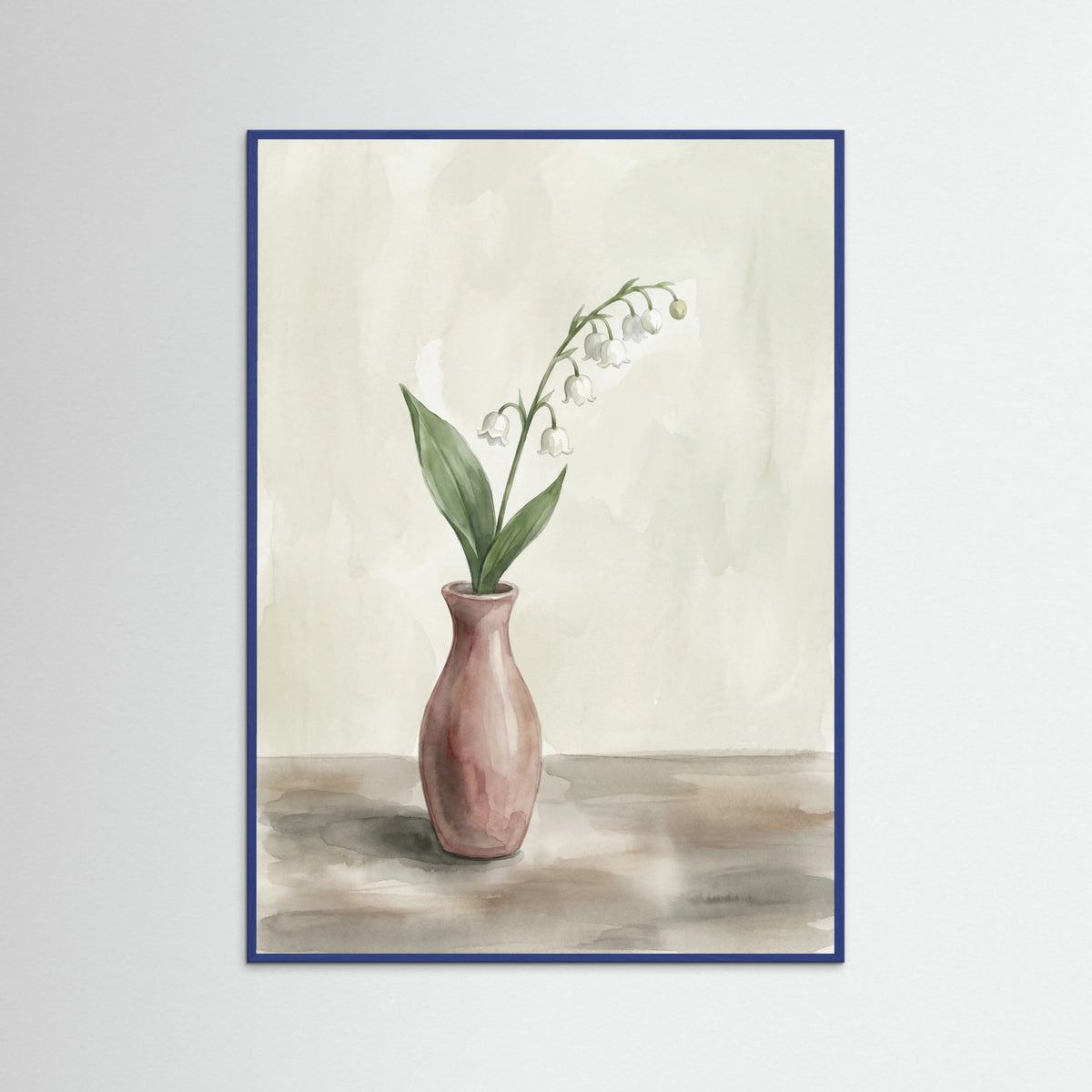 Blue Wood Lucky Clover Still Life