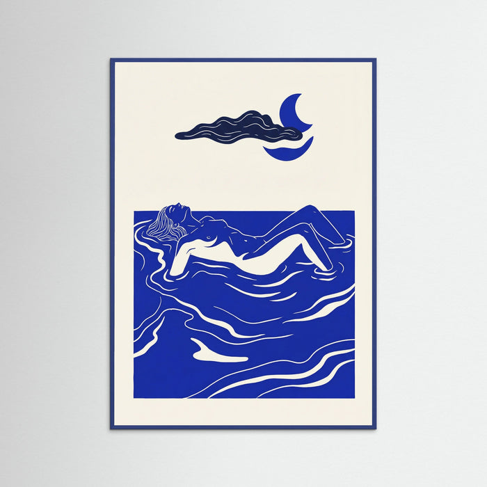 Blue Wood Lunar Embrace Blue