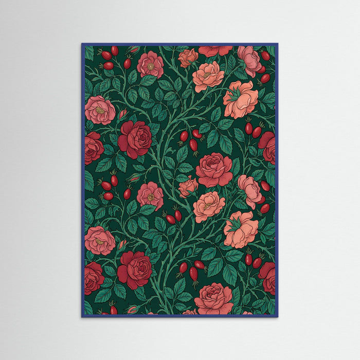 Blue Wood Lush Fruit Vines