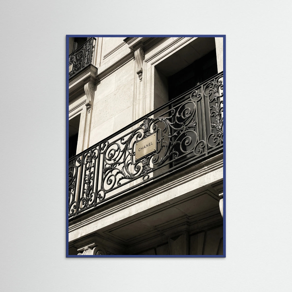 Blue Wood Luxury Facade