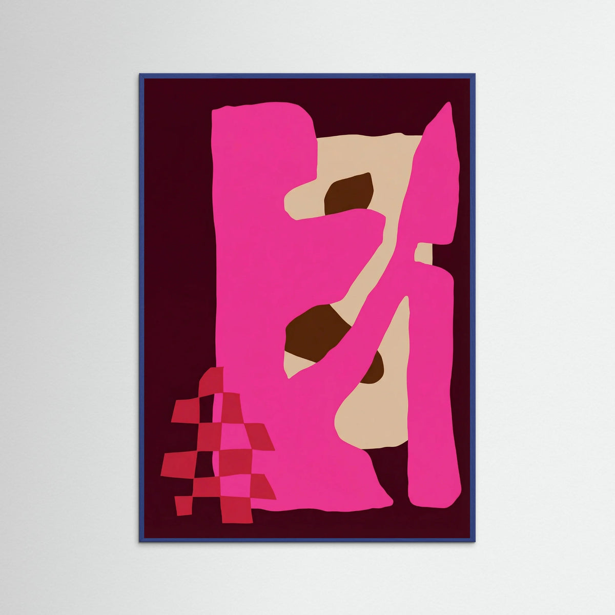Blue Wood Magenta Flow
