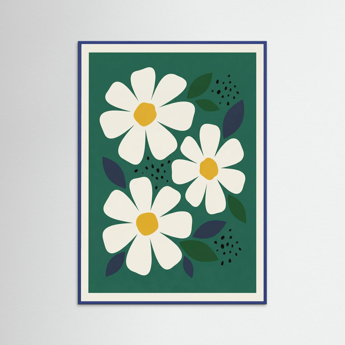 Blue Wood Market Daisy Charm
